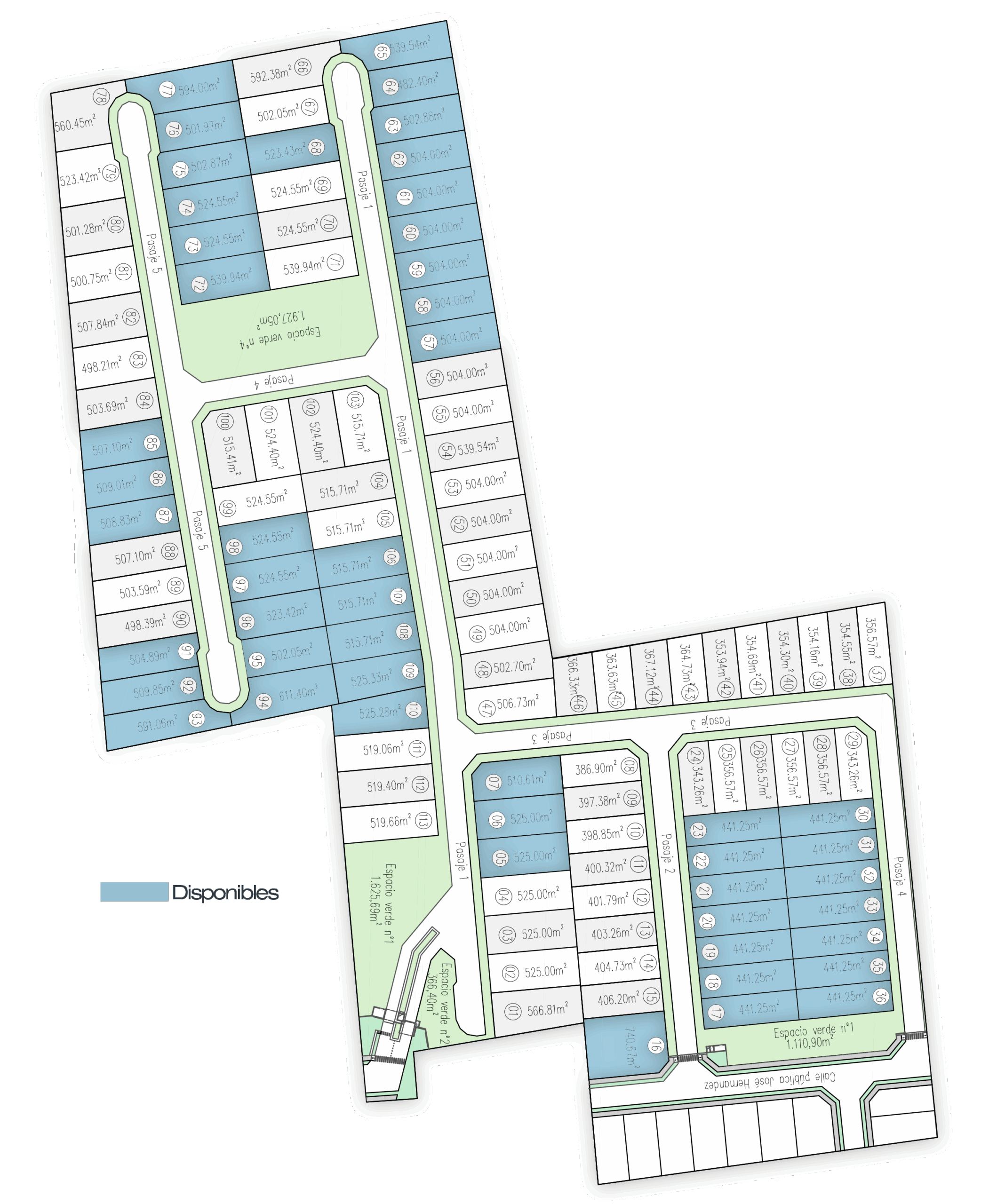 Plano general de Carmel Barrio Privado